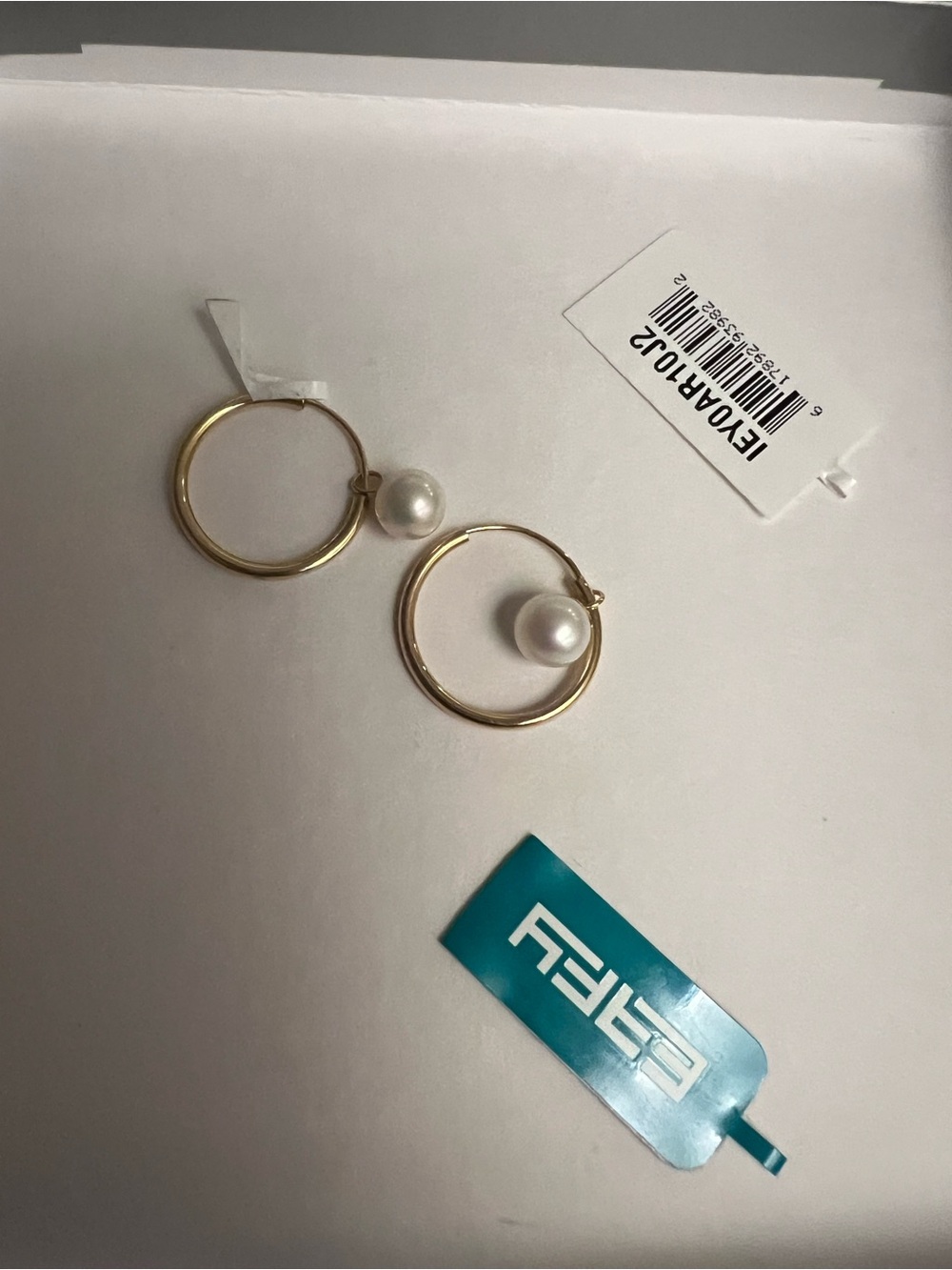 Effy 14k Gold Hoop Earrings with fresh water Pearl Drops
